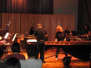 julie marimba concerto Waterfalls California Institute of the Arts Percussion Ensemble, David Johnson conducting